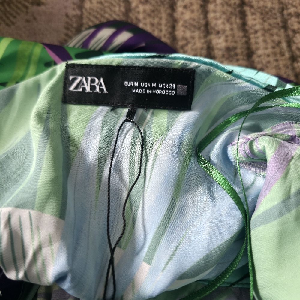 Zara Wide Leg Tropical Print Jumpsuit - Picture 6 of 8
